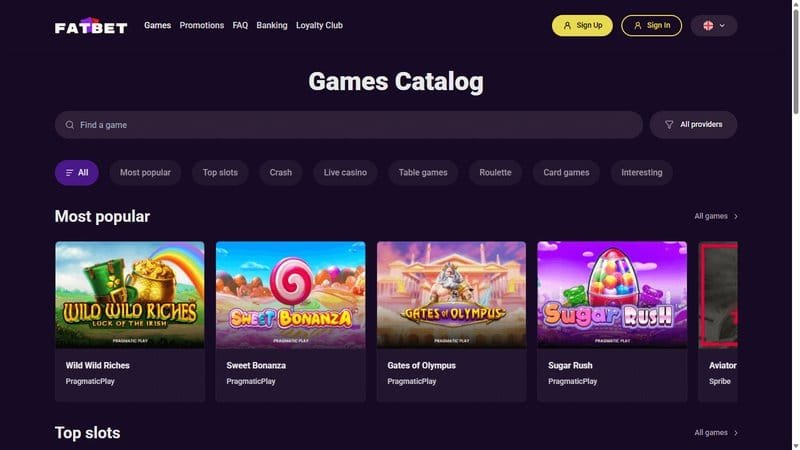 Did you know FatBet Casino lets you play for free in just 30 seconds? - overview
